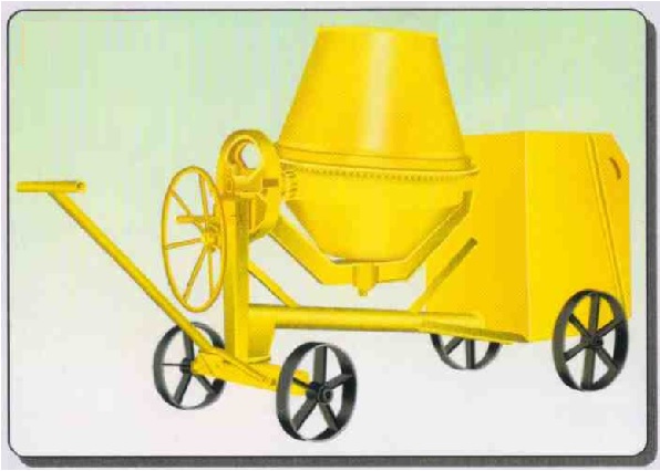 CONCRETE MIXER - 100 LTR. - 5/3.5 CFT (HALF BAG)-